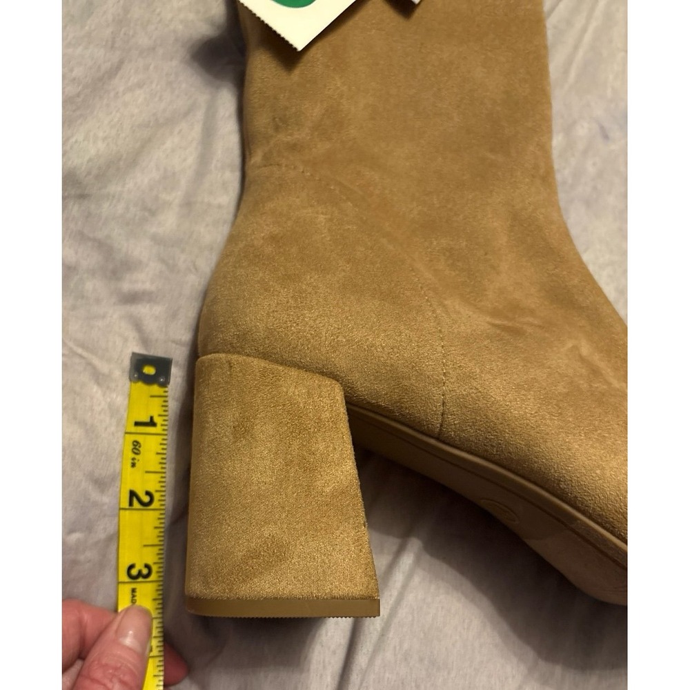 NEW A New Day Women's‎ Chestnut Suede Pippa Stretch Heeled Ankle Boots, Size 10 - Picture 12 of 12